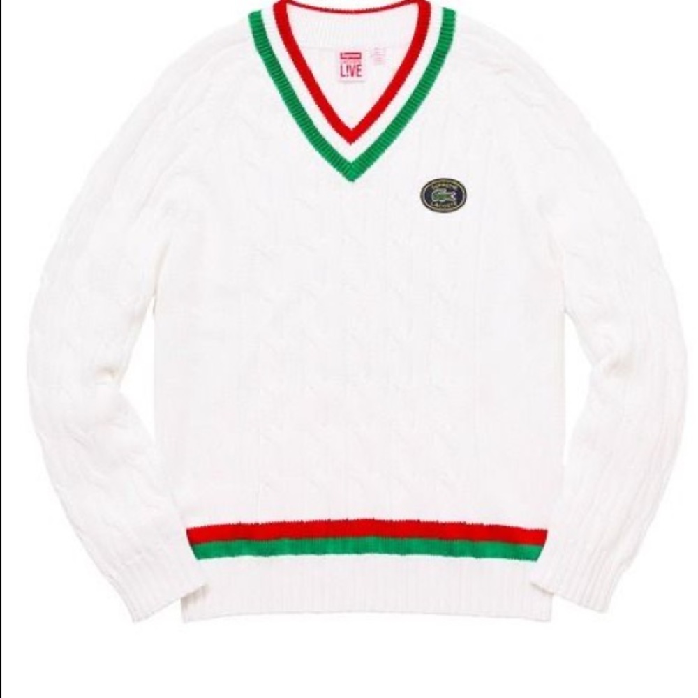 Supreme X Lacoste Tennis sweater